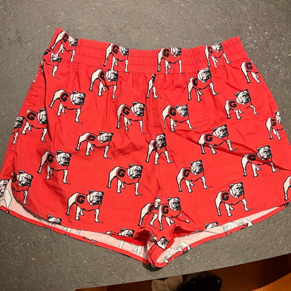 University of Georgia Red Bulldog Print Shorts